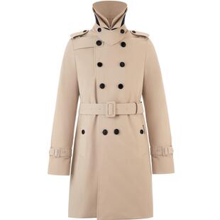 【首创波司登风衣羽绒服】男商务高定翻领英伦鹅绒收腰中长款外套