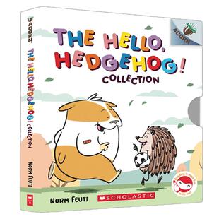 【点读版 爆款温暖搞笑桥梁书】学乐你好小刺猬4册Hello Hedgehog 英文原版学乐大树姐妹篇橡子系列幽默有趣的成长故事
