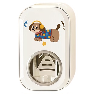 卡通挤牙膏神器2025新款免打孔自动挤牙膏器壁挂式儿童牙膏挤压器