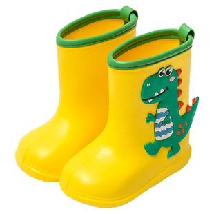 儿童雨鞋男孩冬季加绒保暖男童雨靴宝宝小孩女款胶鞋防滑水鞋女童