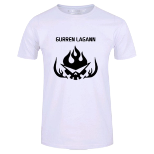 天元突破漫画二次元卡通游戏海报周边短袖T恤衫男女半截袖上衣服