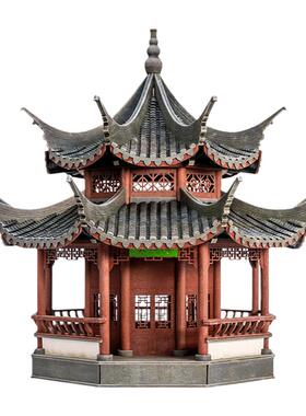 木上匠新中式八角亭古建筑模型