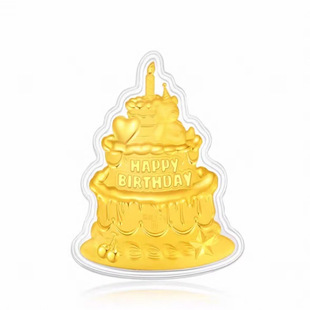 中国风黄金有钱花有桃花金箔金片金件摆件送礼送对象送闺蜜好友