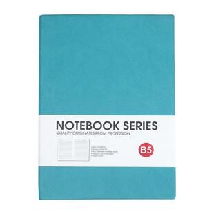 博文绑带记事本B5笔记本皮面本子定制logo商务定做空白手帐订做手账本方格简约大学生文艺ins风点阵本