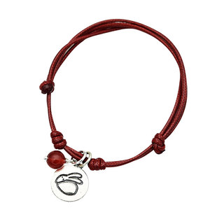 本命年红绳手链女手工编绳99足银12生肖银牌简约学生宝宝腊绳手链