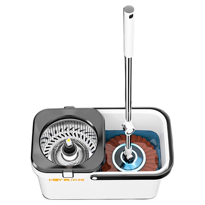 美尔雅旋转拖把不锈钢家用懒人一拖净拖布墩布桶托布地拖