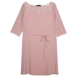 LACLOVER兰卡文Lovestory七分袖莫代尔纤维中长睡裙LC44SC1