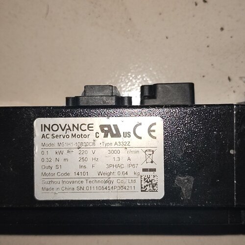 MS1H110B30CBA3汇川伺服电机