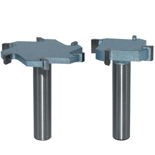 浪潮工业级四刃六刃T型刀红木4齿6齿硬木开槽深度33毫米内拼板刀