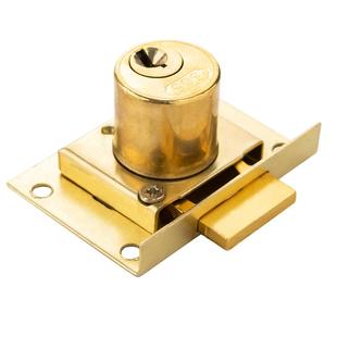 老式抽屉锁808办公桌柜子木柜门锁家具锁大小芯铜芯锁暗装锁