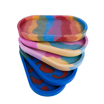 托盘长椭圆桌面展示收纳装饰创意