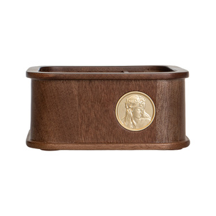 实木口红收纳盒小型分格高级感梳妆台桌面化妆品置物架唇膏唇釉盒