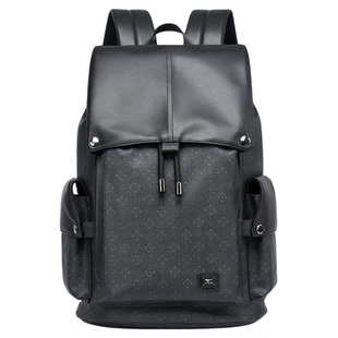 七匹狼潮流双肩包男士2025新款大容量旅行包书包电脑商务通勤背包