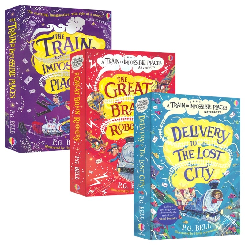 A Train To Impossible Places Adventure 不可能之地列车1-3册 英式奇幻冒险 全球口碑验证 英语章节小说 英文原版进口儿童图书