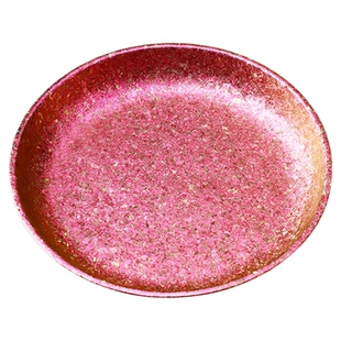 甄义堂99.9%纯钛盘子大冰花健康养生餐具便携果盘装肉菜户外野餐