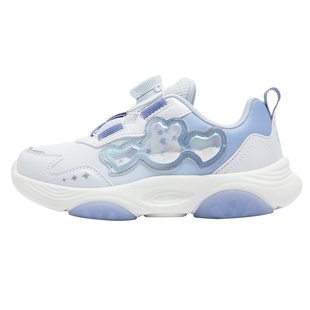 特步儿童2026新款秋冬款皮面女童鞋旋转钮扣女孩宝宝休闲运动鞋子