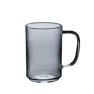 大容量家用玻璃杯子耐热牛奶杯男女办公室随手杯带把泡茶杯喝水杯