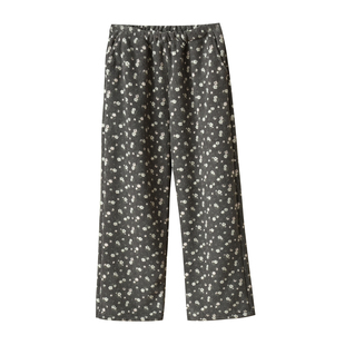 韩系碎花 女士雪粒绒家居裤 直筒睡裤 厚实保暖家居服 冬款 女装