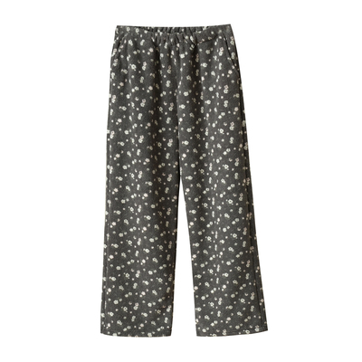 女士雪粒绒家居裤睡裤厚实冬款