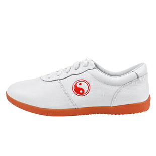 太极鞋女真皮头层牛皮秋冬季加绒新款牛筋底武术鞋太极拳练功鞋男