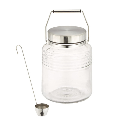 日本进口泡酒罐日式玻璃密封酒罐