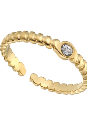 开口戒指女金色轻奢小众