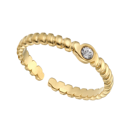 开口戒指女金色轻奢小众