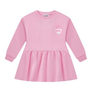 【新年特享5折起】Moschino/莫斯奇诺 女童TeddyBear荷叶摆连衣裙