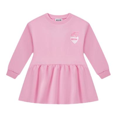 【新年特享5折起】Moschino/莫斯奇诺 女童TeddyBear荷叶摆连衣裙