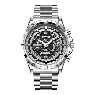 马克华菲男士手表男款男生指针镂空机械腕表高级生日礼物送男友