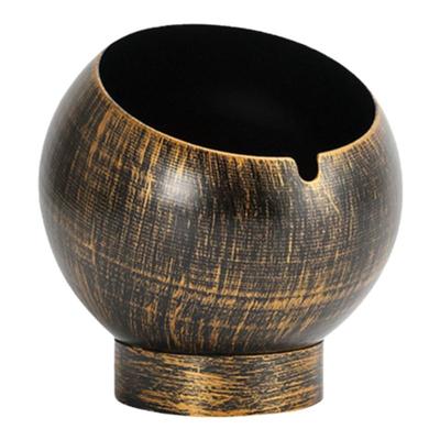 防风烟灰缸潮流酒吧创意个性商用金属家用客厅茶桌烟灰桶复古烟缸