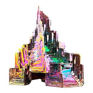 铋晶体学生儿童金属铋化学元素科普教学矿石标本原石摆件创意礼物