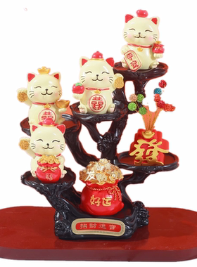 招财猫可爱小摆件开运招财吉祥