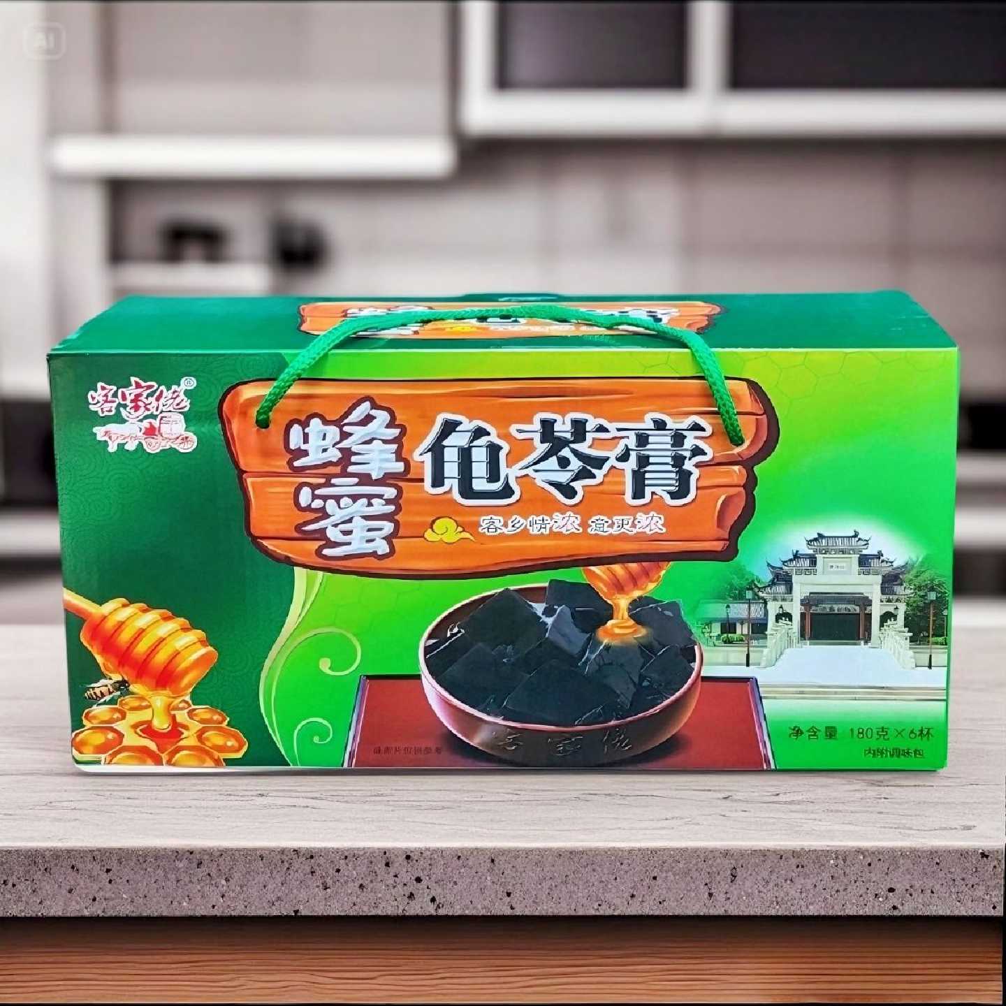 客家佬蜂蜜龟苓膏正宗老牌子杯装清热健康正宗罗浮山特产一整箱