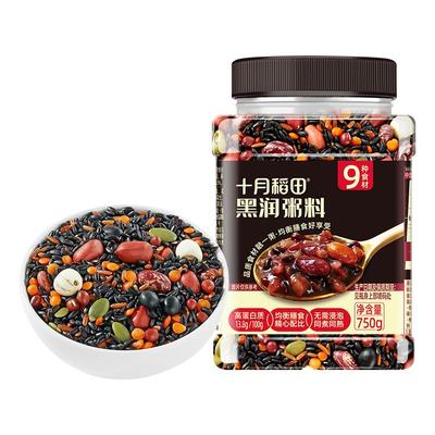 十月稻田黑润粥料750g早餐