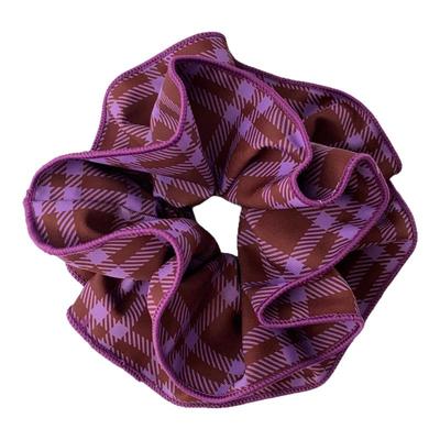 赵露思同款学院复古格子大肠发圈