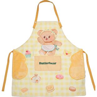 【摩登主妇&黄油小熊】围裙厨房家用做饭2026新款可爱防油防水女