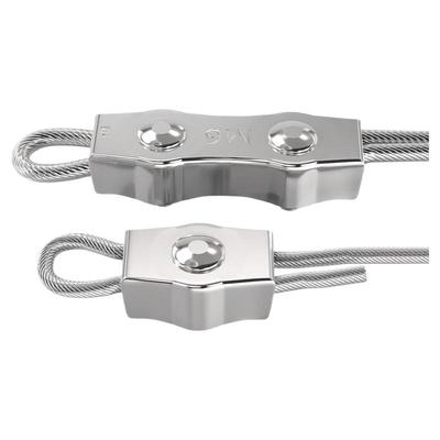 [全网热销]304单双夹钢丝绳锁扣