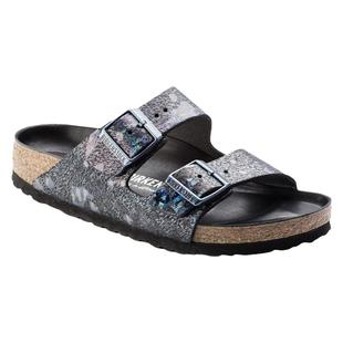 Birkenstock夏女士时尚软木鞋床牛皮纳巴皮革衬垫休闲拖鞋Arizona
