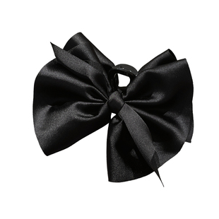 高级感黑色缎面大号抓夹发量多发夹饱满后脑勺盘发鲨鱼夹发卡头饰