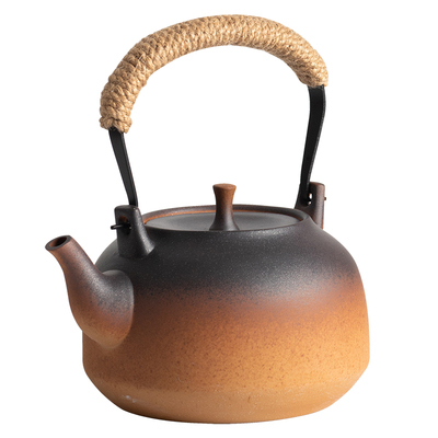 复古烧水壶陶壶木碳炉煮茶壶明火户外陶瓷养生壶柴烧家用电陶炉