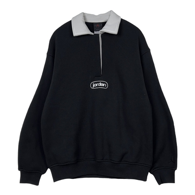 JORDAN耐克女子加绒卫衣2026春新款宽松休闲翻领套头衫IF0997-010