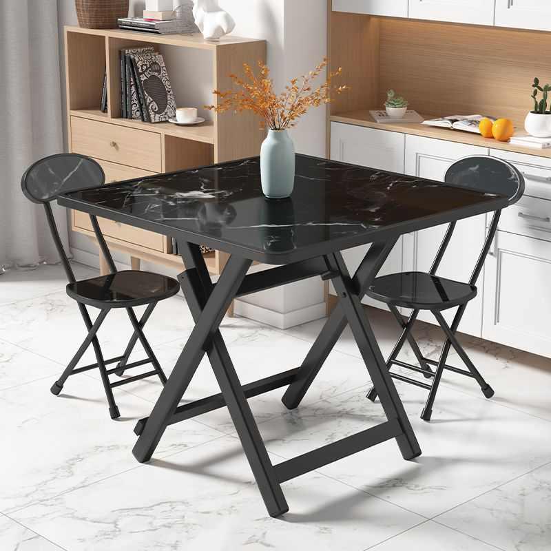 折叠桌子家用小方桌简易便携式饭桌阳台小户型租房摆摊正方形餐桌