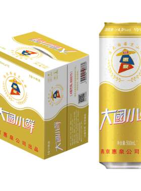 惠泉大国小鲜啤酒500ml整箱
