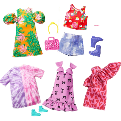 芭比衣橱时尚鞋衣服女孩换装玩具