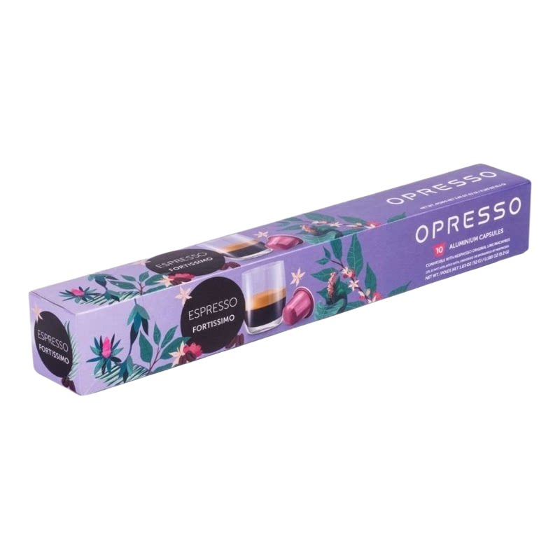 Opresso进口比利时浓缩铝咖啡胶囊特浓香醇52g*2盒优惠装冲泡速饮