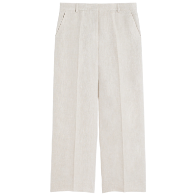 【春夏新降】Weekend MaxMara 26女装亚麻直筒长裤5131116206&
