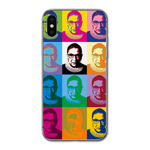 RBG金斯伯格手机壳适用于创意周边个性硅胶软拼接图案少女小众文艺