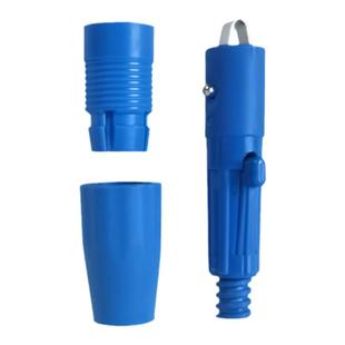 擦玻璃伸缩杆尖头锁扣配件塑料尖端螺纹锁卡扣2节3节紧固加固替换