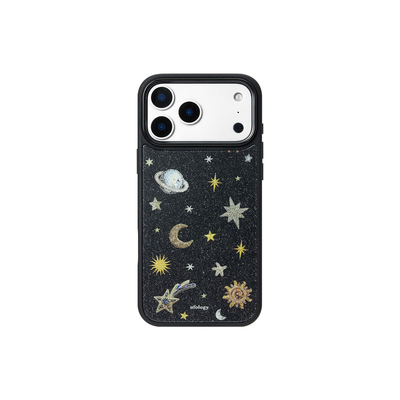 Ufology原创适用iPhone17promax磁吸手机壳16pro苹果15pro女14pro全包新款点钻支架高级星星月亮
